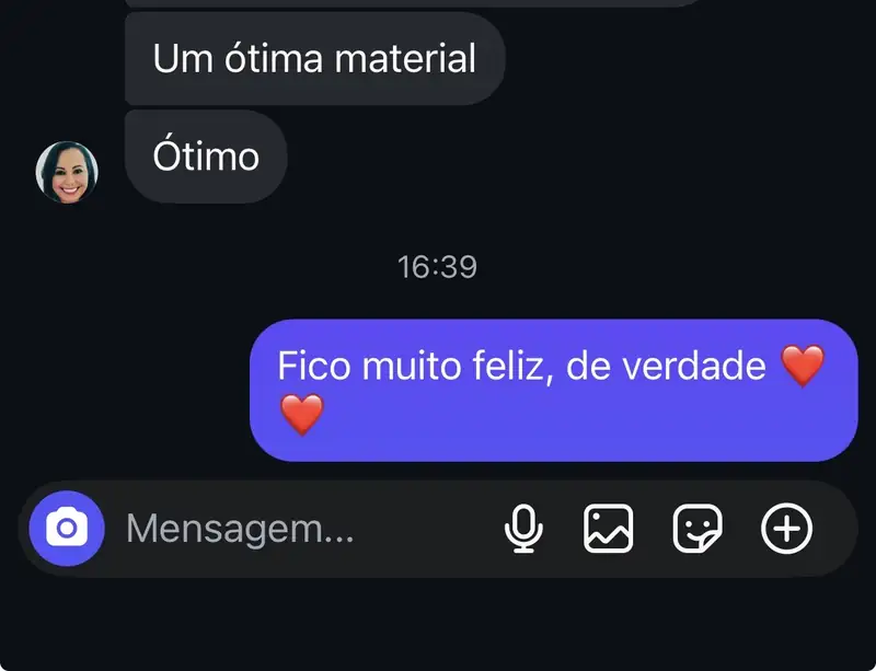 Cliente escreve: Um ótimo material.