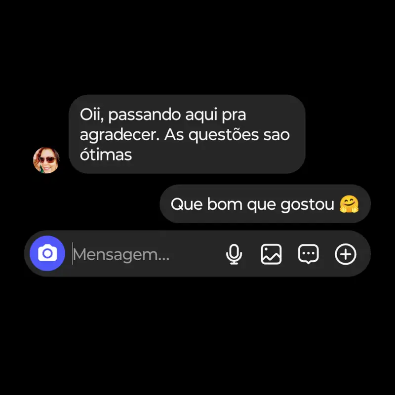 Depoimento de cliente sobre as questões da ipquestoes.
